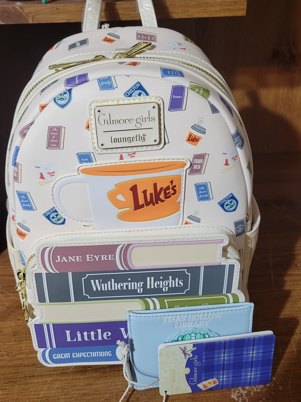 Loungefly Bam Exclusive Gilmore Girls Rorys Reading List Mini Backpack&card Hold